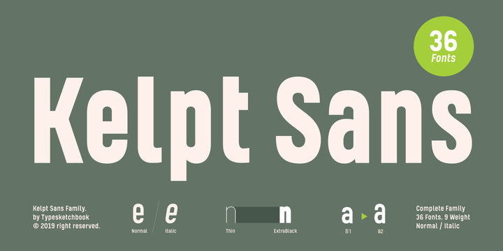 Шрифт Kelpt Sans B1